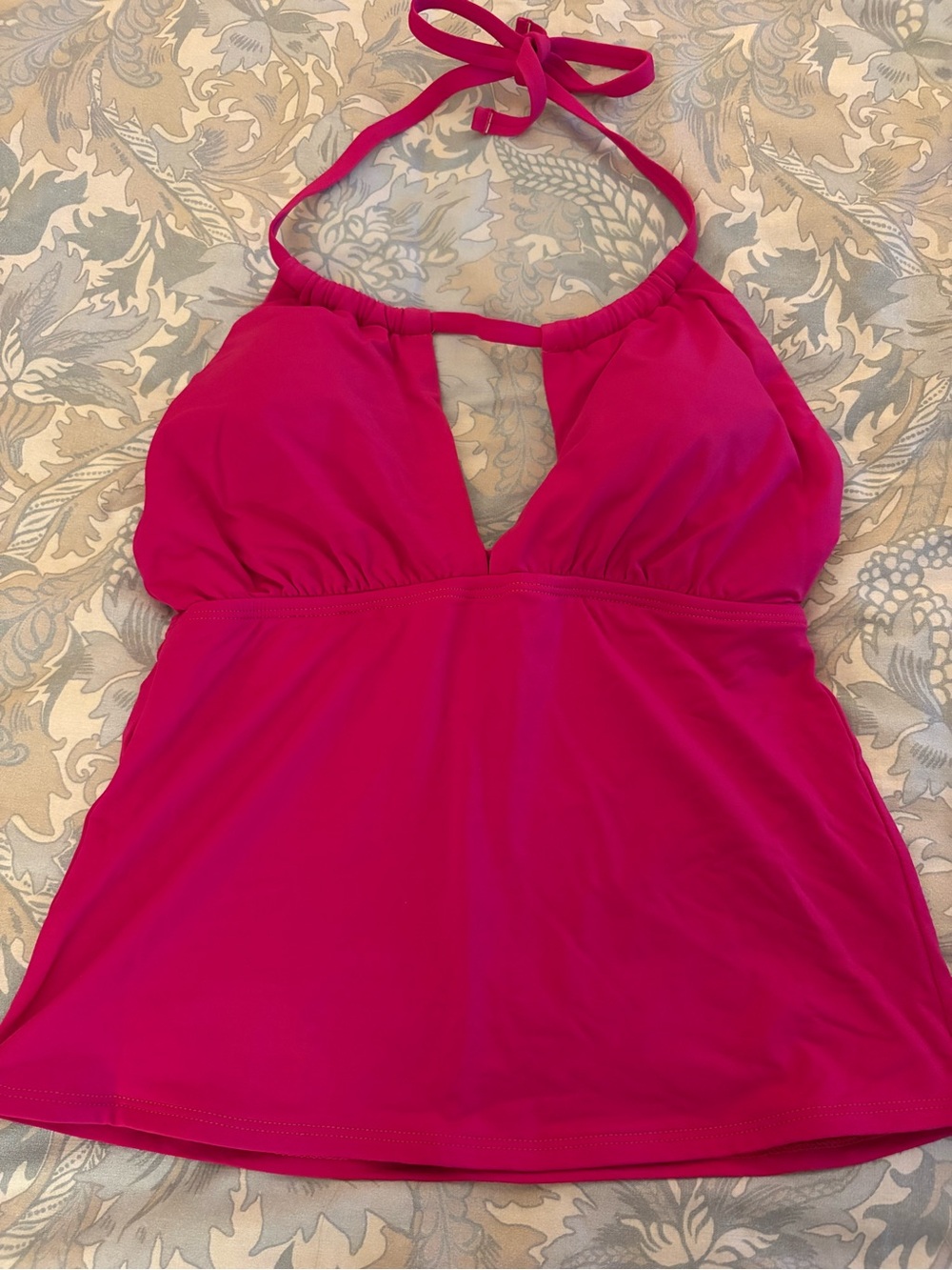 La Blanca Hot Pink Halter One-Piece Swim Suit